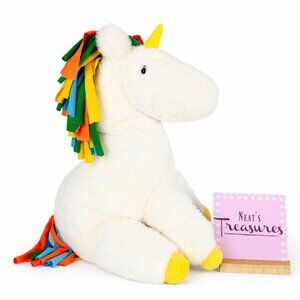 Gigglescape Target BABY UNICORN White Soft Stuffed Animal 14" Plush Fantasy Toy